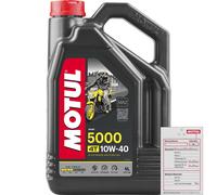 4 L MOTUL Huile Moteur 5000 10W40 4T API SN MA2 104056