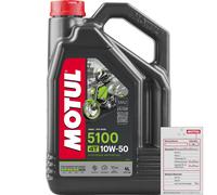 4 L MOTUL Huile Moteur 5100 10W50 4T API SP MA2 104076