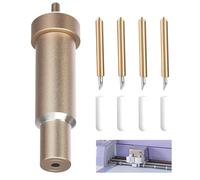 4 lames à pointe fine Premium + boîtier, lames de rechange Compatibles avec Cricut Maker, Maker 3 Explore Air 3 Air 2 One, avec 2 lames à pointe fine 60° et 2 lames à pointe fine 30°