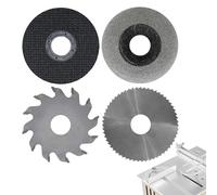 4 Lames Circulaires pour Scie Circulaire À Table, Mini-Roue de Remplacement Multifonctionnelle pour Scie À Table, Lame Fine Hss + Lame pour Bois + Résine + Diamantée, Alésage 16mm(5/8")