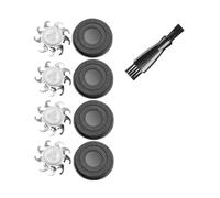 4 Lames De Rechange For Rasoir, Compatibles Avec WAHFOX Et Skull Pitbull, Version PRO 4, Compatibles Avec Les Têtes De Rasoir SKULL.(Black 4pcs)
