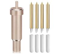 4 Lames de remplacement + Support coupe profond Cricut 30/60°, pour Explore Air2/3 Maker3 carton cuir mousse Cuneary