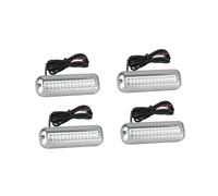 4 Lampes Sous-Marines 42 LED en Acier Inoxydable pour Yacht, Éclairage de Navigation Marine, Lampe de Bateau Étanche IP68