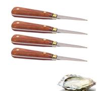 4 lancettes à huîtres avec manche bois 16 cm Chevalier diffusion