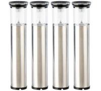 4 lanternes solaires à piquet ''Phare'' Lunartec