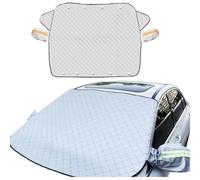 4-Layer Magnetic Windshield Cover for Car, 2026 Upgrade Magnetic Windshield Snow Cover, with Side Window and Rearview Mirror Protector, for Most Vehicle (62.2 * 45.27in)
