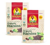 4 lbs Organic (USDA Certified) Sun Dried California Raisins by SunMaid 2 x 2lbs Resealable Bags by SUNMAID Sun Dried California Organic Raisins [Foods]