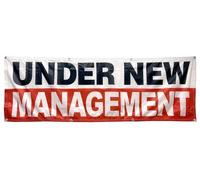 4 Less Co Bannière en polyester avec œillets