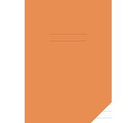4 Lines Handwriting Practice Exercise Book A4: Four Lined Paper Notebook / Jotter 16mm Rules With 4mm Dotted Midline Learning For School Age Children Orange