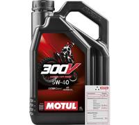 4 Litre MOTUL 300V Fl Off Road 5W-40 huile moteur Api Sl Jaso Ma M033MOT086