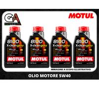 4 Litres D'Huile Motul 8100 X-Clean Gen 2 5W40 Pour Voiture