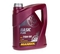 4 litres d'huile pour engrenages Basic Plus MANNOL SAE 75W-90 API GL 4+, MIL-L 2105, VW 501.50