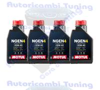 4 Litres LT Huile Motul Moteur Auto NGEN 4 NGEN4 10W40 ACEA A3 B4