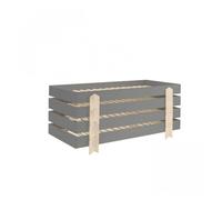 4 lits modulo arrow gris empilables 90x200 l 203,6 x lg 93,8 x h 27,5 cm