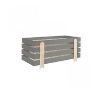 4 Lits Modulo Arrow Gris Empilables 90x200 L 203,6 X Lg 93,8 X H 27,5 Cm