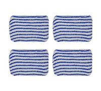 4 Lot de Lingettes en Microfibre Compatibles avec ROWENTA Aspirateurs Balais Vapeur STEAM POWER et NETTOYEUR VAPEUR AVEC FIL STEAM POWER ALL FLOORS, ZR006501, Bleu