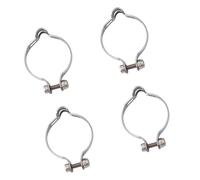 4 lots adaptateur de guide de vélo colliers de serrage de tuyau de frein boucles de câble de fourche bouton clip de tube fixe pièce de réparation de vélos serre-câbles de cyclisme en acier haute