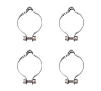 4 lots adaptateur de guide de vélo colliers de serrage de tuyau de frein boucles de câble de fourche bouton clip de tube fixe pièce de réparation de vélos serre-câbles de cyclisme en acier haute