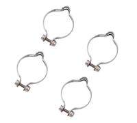 4 lots adaptateur de guide de vélo colliers de serrage de tuyau de frein boucles de câble de fourche bouton clip de tube fixe pièce de réparation de vélos serre-câbles de cyclisme en acier haute