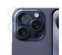 4 Lots de Protections d Objectif Caméra pour iPhone 15 Pro Verre Hybride 6H 3mk Transparent
