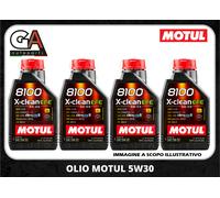 4 LT Huile Moteur Motul 8100 X-Clean EFE 5W30 Acea C2 C3 Fiat Opel Dexos 2