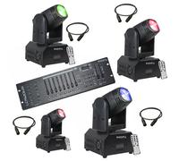 4 LYRES LMH 250 LED IBIZA LIGHT + 1 CONSOLE DMX + CABLES