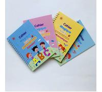 4 Magique, la Calligraphie, les Enfants Magique Cahier Kalligraphisches de l'Écriture des Enfants, peut Être Réutilisé QIEDOVIEY