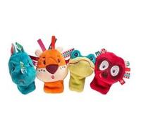 Lilliputiens - Set de marionnettes à Doigts Jungle - 4 Animaux Exotiques pour des Spectacles - Jouet sensoriel et interactif pour bébé - Marionettes à Main Bebe - Jeu d'éveil - Dès 12 Mois - 83105