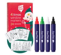 4 marqueurs à vitre de Noël Superpetit