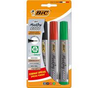 4 marqueurs - Assortis - Indélébile - Permanent - BIC - Marking 2000 - Pointe ro