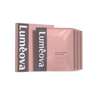 4 Masques Collagène Visage Korean - Masque Hydrogel Seconde Peau Hydratation 4h - Anti-Rides, Éclat, Hydratation Intense - Collagène Marin & Acide Hyaluronique | Pack de 4 x 34 g Lumèova Paris