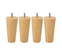 4 Meubles En Bois Pieds Pieds Remplacement Conique,Pieds De Table Rehausseur De Meubles, Pour Canapé Meuble Tv Table Basse Lit Pied Et Ainsi De Suite Pack Of 4(Size:10cm/3.94in)