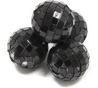 Hobi 4 Mini Boules À FACETTES Disco 2.5CM Noir