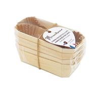 4 mini - caissettes à cake en bois + 8 caissettes sulfurisées de cuisson Scrapcooking