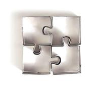 Graine créative Emporte-pièces Puzzles inox 4 mini Multicolore G