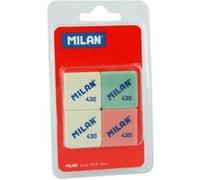 4 mini Gommes carré MILAN 430 - Recharge Duo Gomme MILAN G