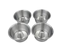 4 mini moules à savarin aluminium 8 cm