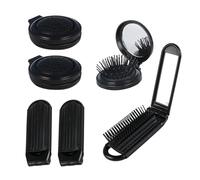 4 Mini Peignes De Miroir Pliants, Miroir De Peigne Portable, Miroir De Maquillage De Voyage, Miroir Pliant Intégré Avec Plateau Pliant.
