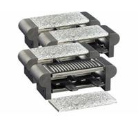 4 mini-raclettes 'Duo' avec gril et pierre à cuisson Rosenstein & Söhne