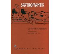 4 miniatures: op. 55 Nr. 2, 4, 5, 8. flute and piano.