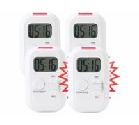 4 minuteurs avec alarme sonore, lumineuse et vibrations Infactory