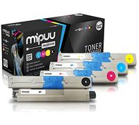 4 Mipuu Cartouche de toner compatible avec OKI C332 C332dn C332dnw MC 363 MC363 MC363dn MC363dnw (Black, Cyan, Magenta, Yellow) Set Multipack