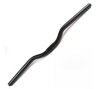 4 mm de diamètre - Style courbe bien conçu pour vélo en alliage pour CNC Bent - pour guidon de vélo anodisé argent/noir - Mountain Aluminium Road pour vélo pliable dur - 25 (480-580 mm) (noir mat 520
