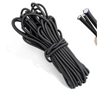 4 mm x 10 m Tendeur Elastique Noir Cordon Corde Elastique pour Bache Sangle Résistant Sandow,Corde Extensible en Caoutchouc, Corde Elastique Corde D'extension pour Camping