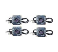 4 Modules de Caméra USB à Focale Manuelle avec Driver USB Gratuit, Capteur OV9732 1MP, Résolution 1280x720, Angle de Vision de 100 Degrés et Câble de 60 Cm, Compatible avec WinXP/7/8
