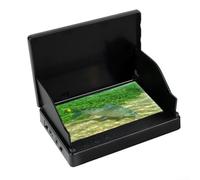 4 moniteurs HD IPS de 3 pouces avec caméra 220 degrés, LED infrarouge, batterie de 6000 mAh et câble vidéo de 30 mètres, convient pour bateau et pêche sur glace (15 m)