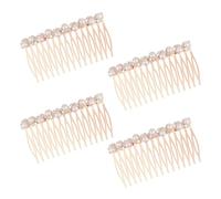 4 Morceaux D'Accessoires De Cheveux Pour Femmes, Accessoires De Cheveux Élés Et Simples, Peigne À Cheveux En Perle En Strass, Accessoires Pour Décoration De Coiffure.