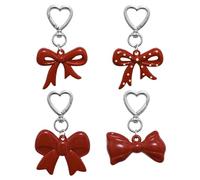 4 Morceaux d'arc Suspendus, Ornement De Suspension Acrylique Créatif, Ornement À La Mode Et Simple Suspendu, Ornement Mignon Et Doux, Et Ornement Suspendu Aux Femmes.