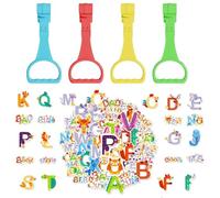 4 Morceaux De Bague De Traction Debout Pour Bébé Et Autocollants De 50 Lettres, Entraînement Debout Pour Bébé, Aides Debout, Approvisionnements Pour Bébé.