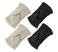 4 Morceaux De Bandeau Tricoté, Bandeau Élastique, Accessoires De Cheveux D'Automne Et D'Hiver, Bandeau Simple Et Polyvalent Et Bandeau Chaud.